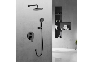 Душевой комплект встраиваемый Vincea Esse черный матовый - 2