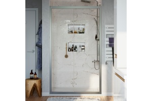 Душевая дверь в нишу STWORKI Стокгольм DE019D2100200 100 см профиль хром матовый, раздвижная, прозрачное стекло