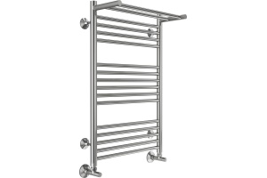 Водяной полотенцесушитель Terminus Аврора П16 500х800 c полкой Хром - 2