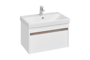 Тумба под раковину Aquaton Марти 70 белый-светлое дерево  - 2