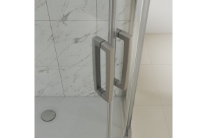 Душевой уголок STWORKI Карлстад DE019RC80100200 100x80 см профиль хром матовый, стекло матовое, прямоугольный - 3