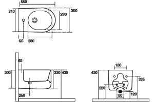 Биде подвесное Kerasan Nolita зеленый матовый (532511*1) - 3