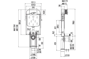 Система инсталляции для унитазов Creavit GR5001.01 - 2