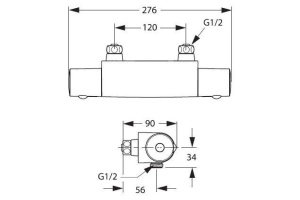 Смеситель для душа Vidima Ви-Стайл хром (A6193AA) - 2