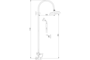 Душевая стойка Rav Slezak Labe хром - 2