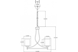 Подвесная люстра Moderli Maximilian V2521-3P - 2
