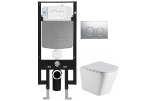 Комплект Weltwasser AMBERG 497 + GELBACH 004 GL-WT + AMBERG RD-CR (10000006600)