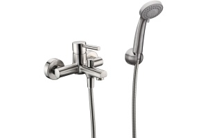 Смеситель Wasserkraft Wern 4201 для ванны с душем, матовый хром