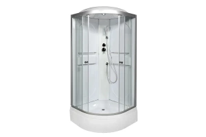 Душевая кабина Deto L 100х100 с электрикой, хром (L510EL)