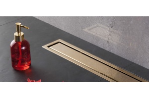 Душевой лоток Pestan Confluo Premium Gold Line 650 с решеткой - 2