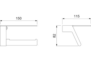 Держатель туалетной бумаги Timo Selene 14043/03 с полкой для телефона - 2