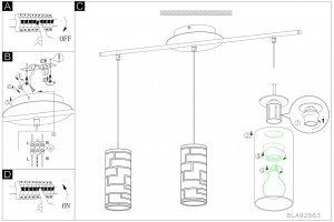 Подвесной светильник Eglo ПРОМО Bayman 92563 - 3
