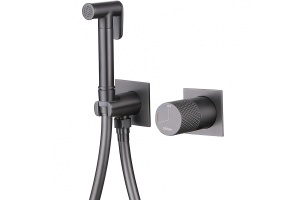 Гигиенический душ Abber Rund со смесителем сталь матовый