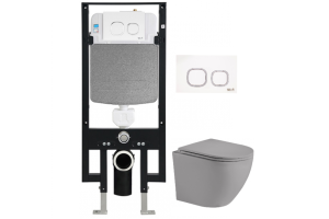 Комплект Weltwasser AMBERG 497 + MERZBACH 004 MT-GR + AMBERG RD-WT (10000006646)