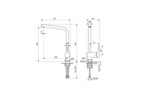 Смеситель для кухни Ideal Standard Ceralook хром (BC174GN) - 2