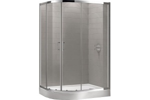 Душевой уголок Cezares Eco O-RH-2-120/90-C-Cr стекло прозрачное - 3