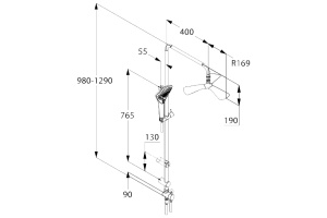 Душевая стойка Kludi  (6709305-00) - 3