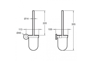 Ершик Jacob Delafon Eo E77830-CP - 2