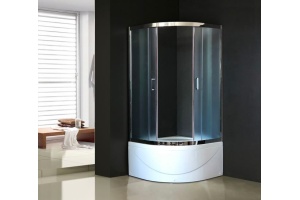 Душевой уголок Royal Bath ВК 90х90 с поддоном профиль хром стекло матовое - 2