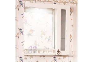 Зеркало-шкаф Бриклаер Кантри 65 бежевый дуб