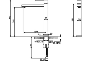 Смеситель Cezares Molveno MOLVENO-LLPM-01-Cr для кухонной мойки - 2