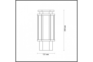 Уличный светильник Odeon Light Nature Gino 4048/1B - 3