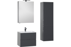 Мебель для ванной Aquanet Алвита 70 серый антрацит - 2