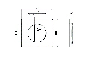 Клавиша смыва Ideal Standard хром - 2