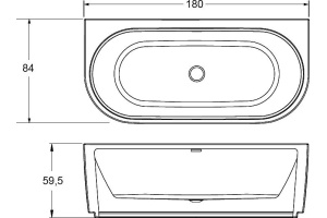Акриловая ванна Riho Desire 184x84 - 2