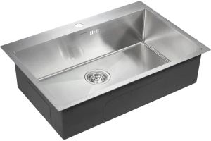 Мойка кухонная Paulmark Vast 75 брашированная сталь - 2