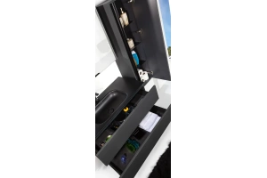 Шкаф-пенал Armadi Art Vallessi 35 подвесной черный матовый - 3