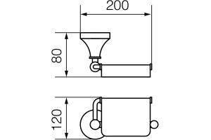 Держатель туалетной бумаги Veragio Gialetta VR.GIL-6481.BR c крышкой - 3