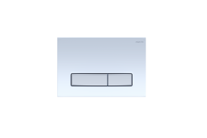 KDI-0000030 (009A-2) Панель смыва Slim Белая глянец (клавиша прямоугольная, хром) НОВИНКА