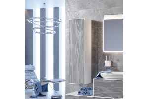 Шкаф-пенал Aqwella 5 stars Genesis 35 миллениум серый - 2