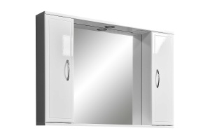 Зеркало-шкаф Stella Polar Концепт 100 с подсветкой белый