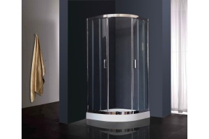 Душевой уголок Royal Bath НК 90х90 с поддоном профиль хром стекло прозрачное - 2