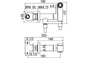 Гигиенический душ Nobili AV00600CR со смесителем - 2