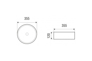 Раковина накладная Weltwasser WW ELBACH 3134 MFG 35.5 светло - серый матовый (10000004513) - 2