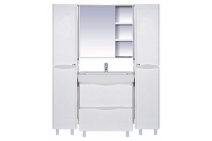 Венера - 80 Зеркало-шкаф лев. со светом белое - 3