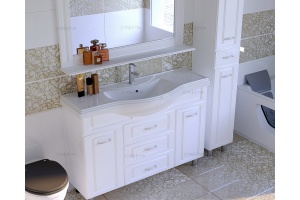 Тумба с раковиной Санта Монарх 120 белый - 3