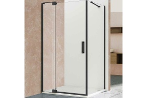 Душевой уголок Vincea Extra 120х80 профиль черный стекло прозрачное