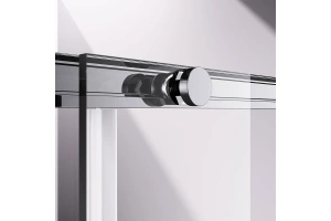 Душевая дверь в нишу Vincea Slim-N 100х195 профиль хром стекло прозрачное - 3