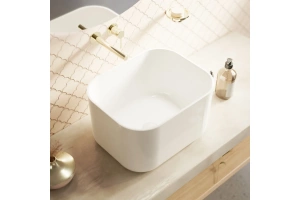 Раковина накладная Whitecross Lazurit 50х40 белая глянцевая - 3