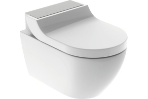 Унитаз подвесной Geberit AquaClean Tuma Comfort 146.294.FW.1 вставка нерж. сталь
