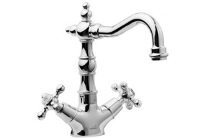 Смеситель для раковины Boheme Tradizionale хром с прозрачным кристаллом Swarovski