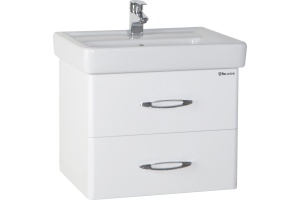 Тумба для комплекта Bellezza Джела 60 подвесная, 2 ящика, с раковиной Тигода