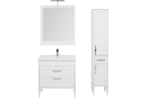 Мебель для ванной Aquanet Денвер 80 белый глянец - 3