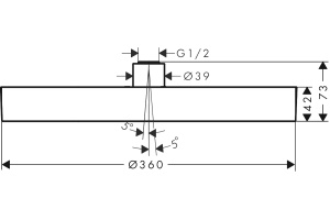 Верхний душ Hansgrohe Rainfinity 26231000 - 3