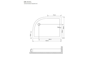 Поддон для душа Grossman GR-41210920L - 2