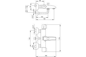 Термостат E.C.A. Thermostatic 102102340EX для ванны и душа - 2